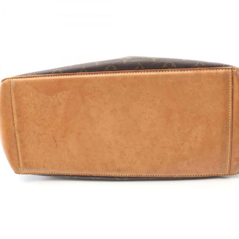 LOUIS VUITTON Authentic Brown Monogram Leather Tote Bag - Picture 9 of 11